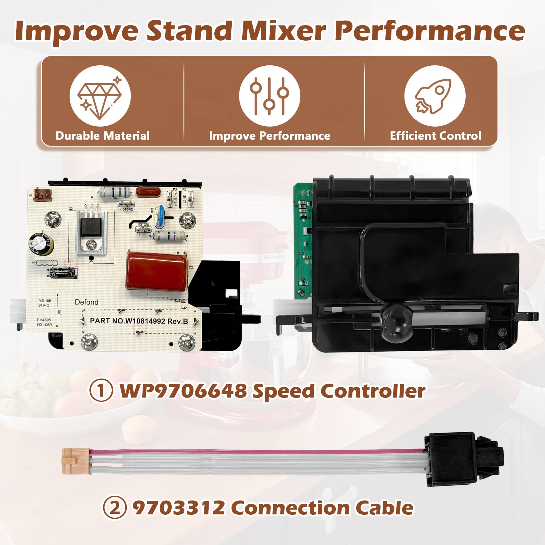 Amazon.com: WP9706648 9706648 Speed Control Replacement for